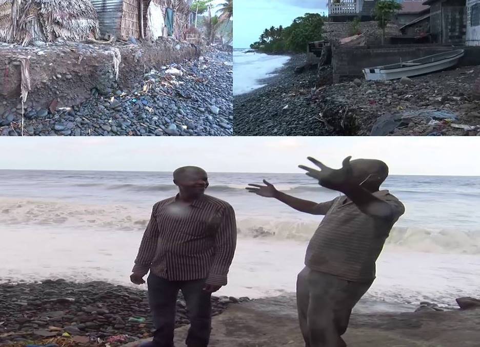 image Environnement / La mer ravage le littoral dans la région de Bambao Mtsanga et Ongoni